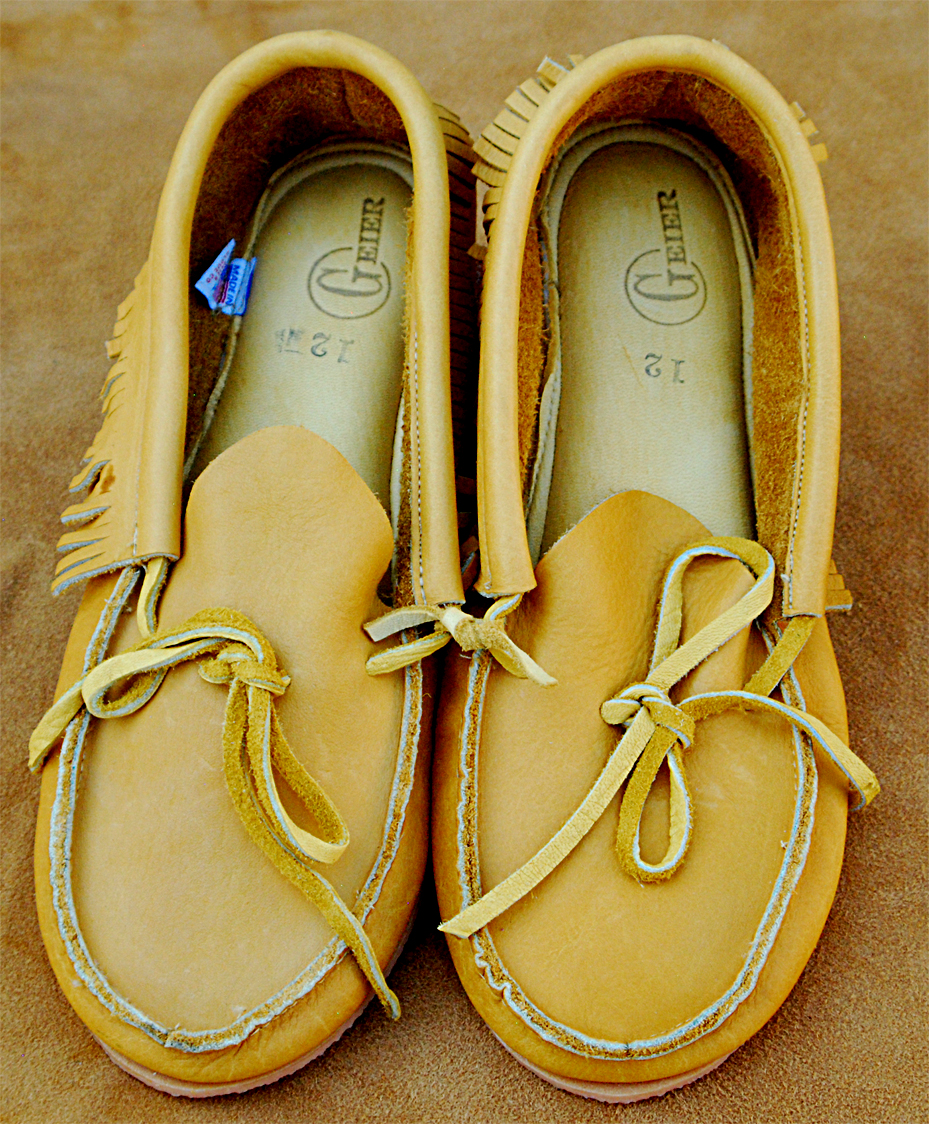 (image for) Moose Moccasins Low Cut (Size 9 / Soft Sole / Fringe)